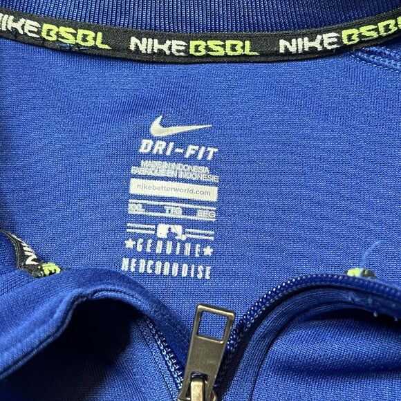 Texas Rangers Jacket Mens XXL Blue Nike Dri Fit Full Zip Logo Embroidered - Picture 2 of 10